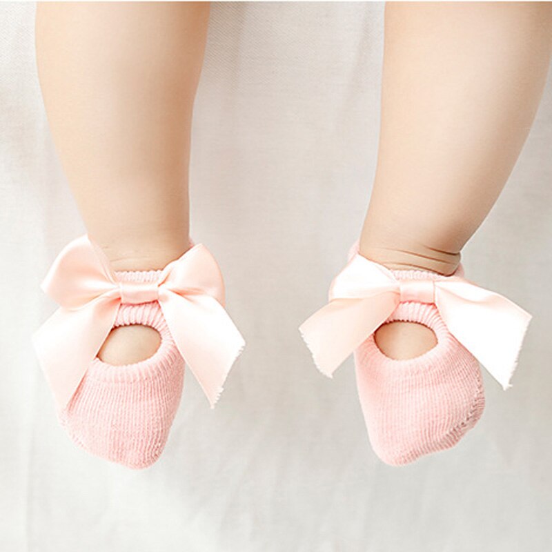3 Paren/set 0-12Months Baby Sokken Leuke Kant Bloem Parels Crown Bows Antislip Pasgeboren Baby Meisje Sokken Katoen Prinses meisjes Sokken