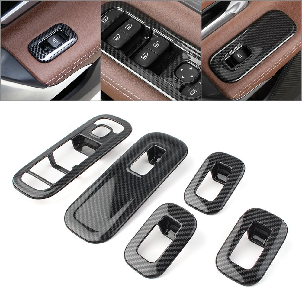 Garniture Fibre Carbone Pour Couvercle De Commutateur De Porte - BMW Série 3 E92 Coupé (conduite à Droite Uniquement) - Stickers Intérieurs Déco