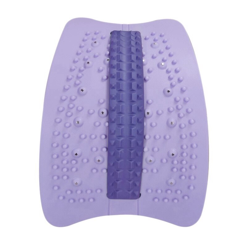 Back Stretching Device Massager, Spine Deck Back Stretcher For Lower Back Pain Relief,Lumbar Relaxatio Tool: Brown