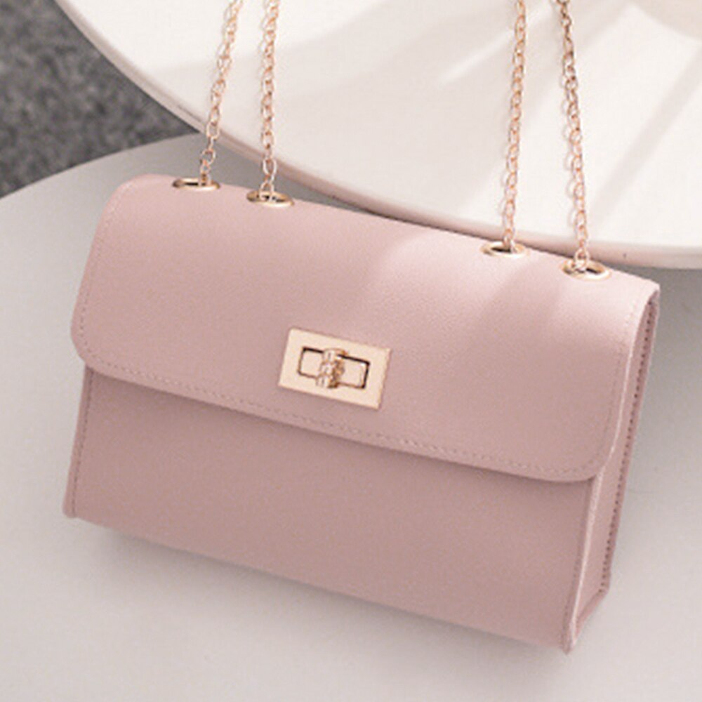 Ladies Candy colors Mini bolso cruzado pequeño para mujer, bolso con paneles Retro con solapa Pu Leather Crossbody bags: 17