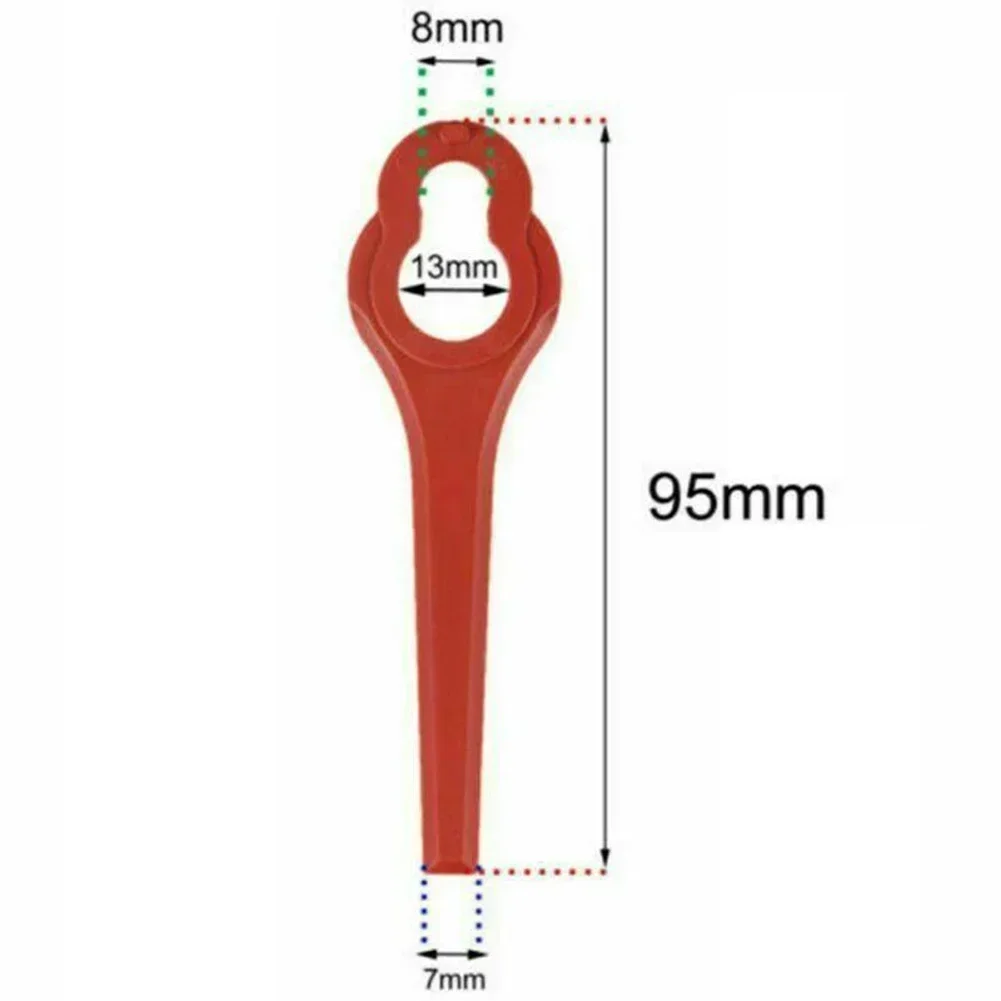 10pcs Lawn Mower Blades For FOR Aldi Ferrex FAR 20-1 20V/40V Cordless String Trimmer Replacement Accessories Garden Tools Parts