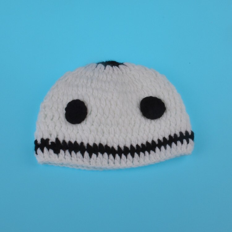 Virka nyfödd baby fotografering rekvisita bebis pojkar fotboll outfit stickade baby hatt byxor set gratis storlek för 0-3m mzs -15046