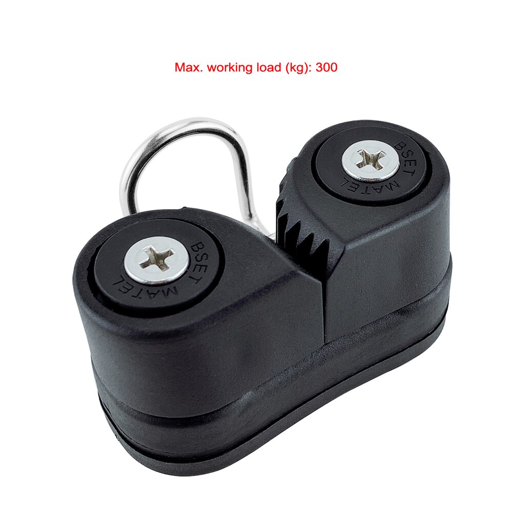 2 PIÈCES Composite 2 Rangée Matic Roulement À Billes Taquet Coinceur avec les principaux Anneau Pilates Équipement Bateau Rapide D'entrée Corde Guide Fil Inox voile