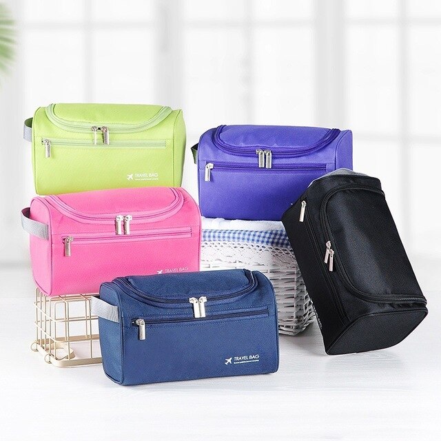 UOSC Men Hanging Cosmetic Bag Business Makeup Case Women Travel Make Up Zipper Organizer Storage Pouch Toiletry Wash Bath Kit