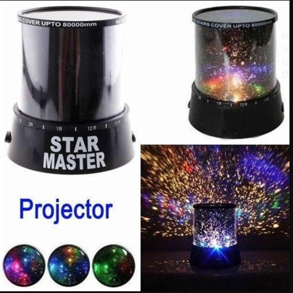 Starry projection lamp starry sky night light night light 360-degree rotation 3D atmosphere light portable light