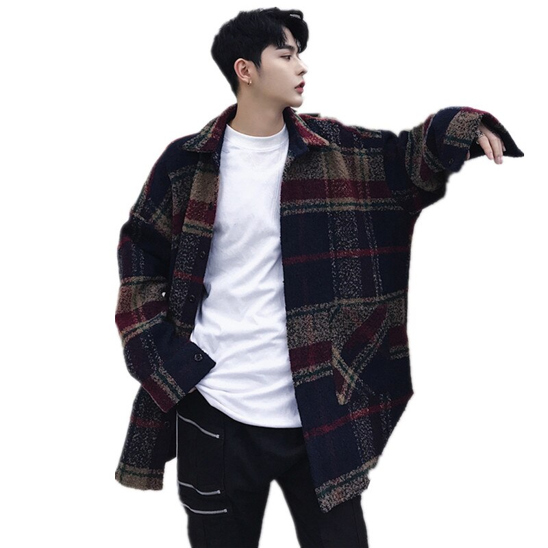 Casaco de lã masculino outono inverno estilo masculino casaco de lã masculino e feminino moda