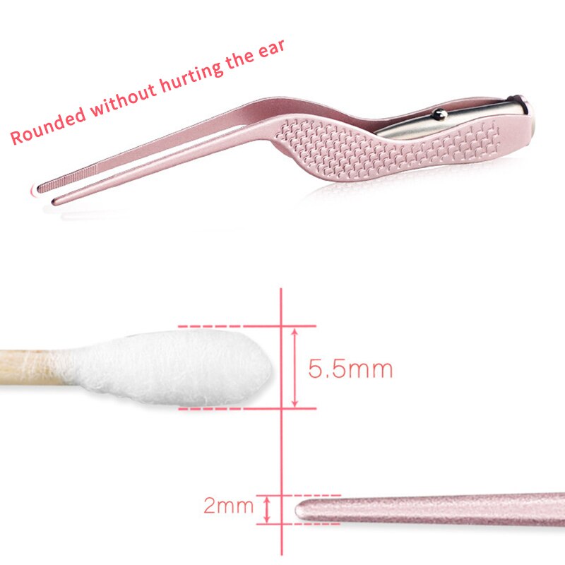 Ørevoksfjerner barnas lette øreskje øre rengjøringe visuelt øreplukkverktøy 3 pc