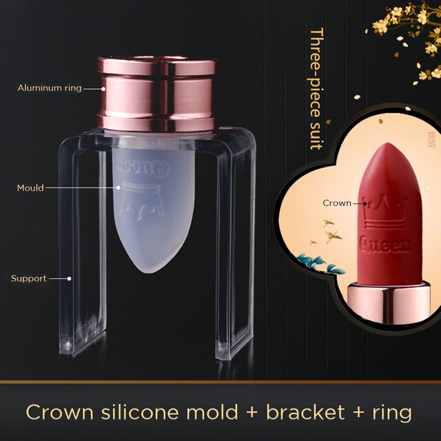 Stampo per rossetto fai-da-te kit di bellezza artigianato strumenti stampo per rossetto di alta qualità stampo per rossetto in silicone nuovo stampo in silicone: corona