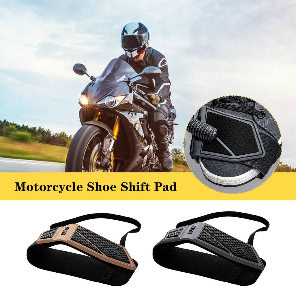Universal motorcykelskifterpude holdbar motorcykelsko beskyttelsesgearskiftepude anti-skrid gearskifterbeskyttere beskyttelsescover