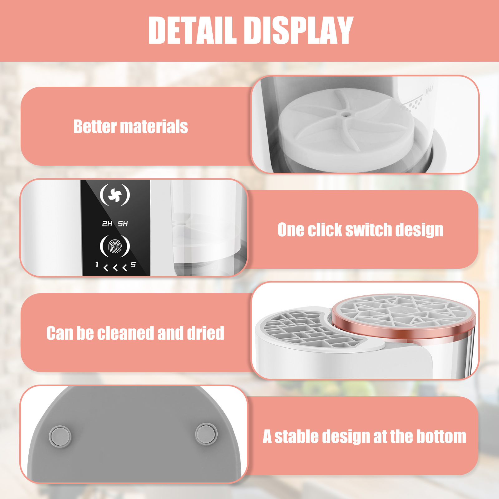 3 IN 1 Electric Makeup Brush Cleaner Automatic USB Plug Rechargeable Make Up Brush Rotary Washer Quick Dry Sterilize Tool