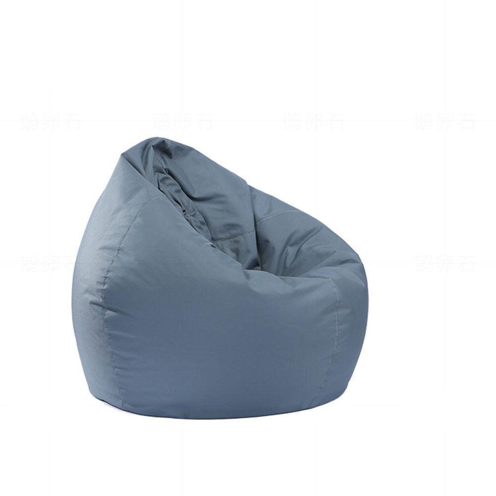 Stockage d'animal en peluche imperméable à l'eau chaude/sac de haricot de jouet couverture de chaise d'oxford de couleur unie grand pouf sans Sofa de chaise de remplissage: gray