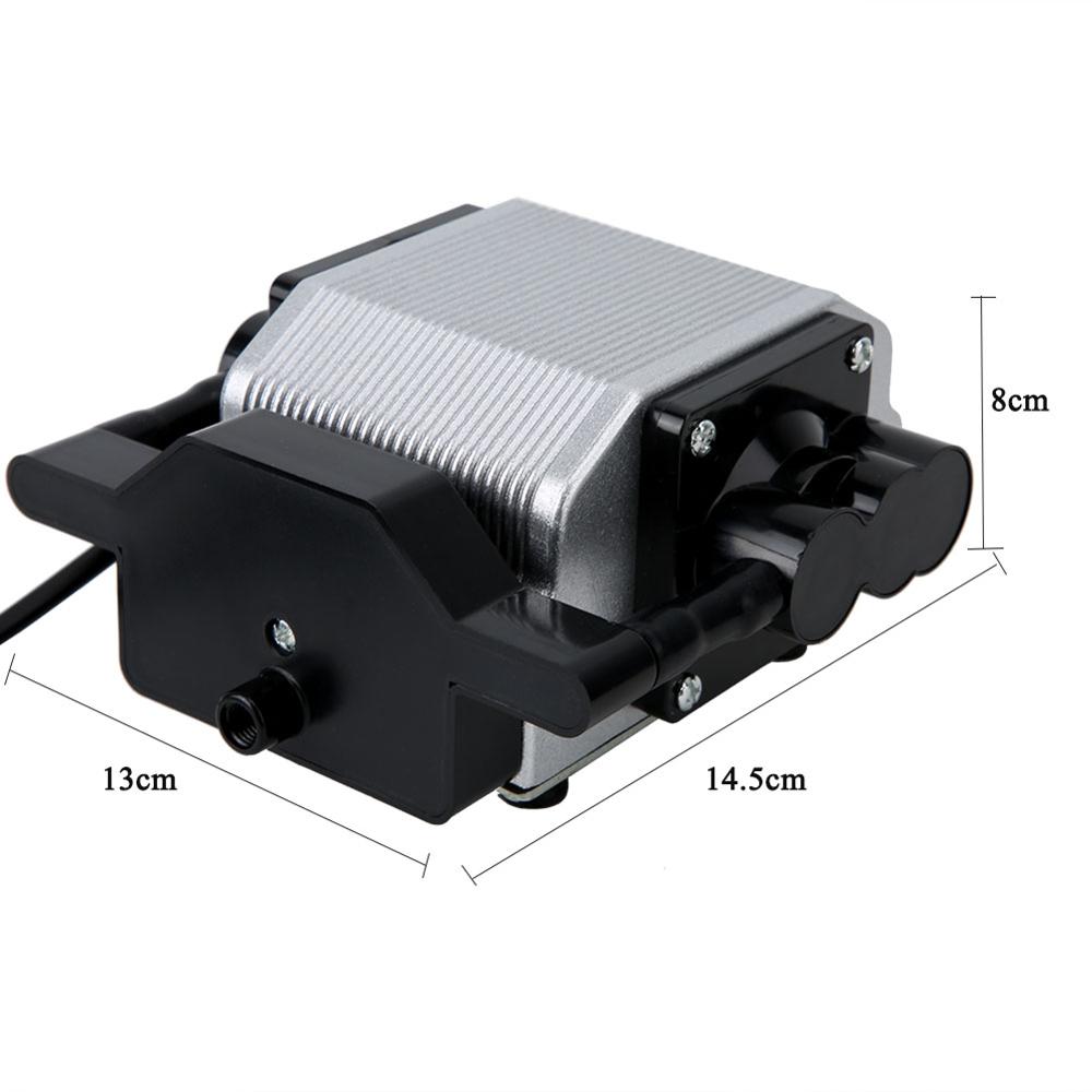 16w fisk pump akvarium luftpump stum legering justerbar syre luftare för fiskdamm akvarium 220-240v cn plugg