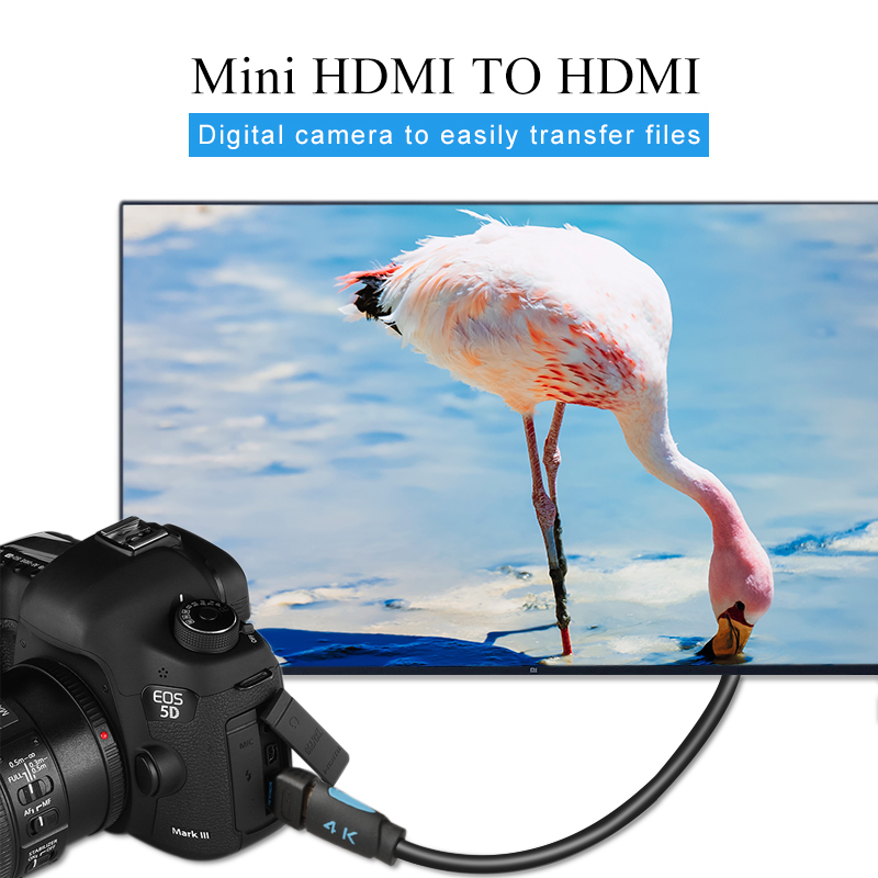 Anmck Mini HDMI Male to Female HDMI-compatible Adapter Splitter Micro HDMI Connector For Computer Projector Display Screen HD TV