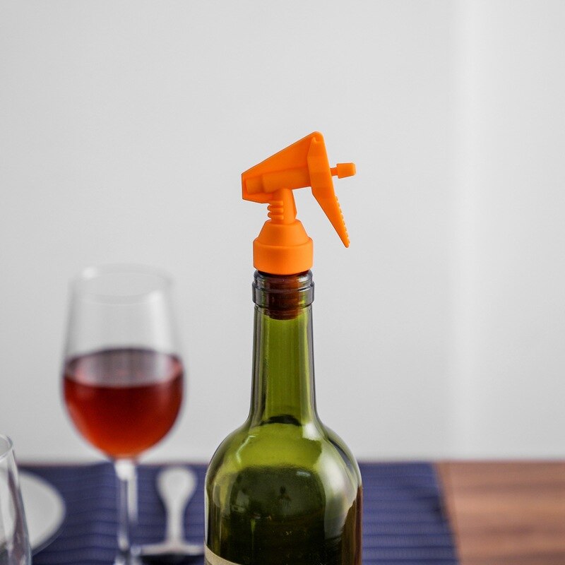 Nozzle Vorm Siliconen Vacuüm Wijnfles Stop Spray Hoofd Modellering Drank Wijn Kurk Plug Party Bar Gereedschap: B