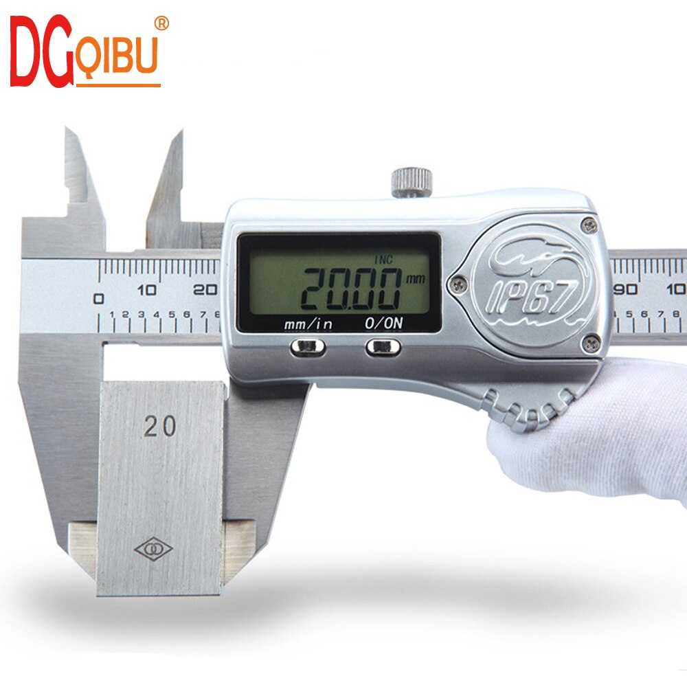 Calibrador Digital electrónico de nivel Lndustrial, herramientas de medición de 150mm, de acero inoxidable, IP67, impermeable, a prueba de aceite, con sistema ABS