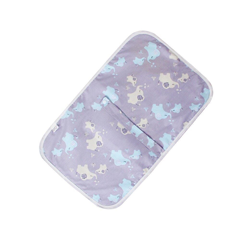 ¡Novedad de ! Colchón impermeable para bebé, colchoneta plegable lavable para bebés, colchoneta reutilizable para niños de algodón con dibujos animados, cojín de 50x70cm: 06