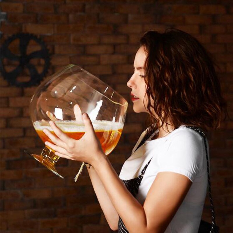 4L Hoge Capaciteit Bier Beker Transparant Wijn Glas Voor Party Wijn Bar Accessoires