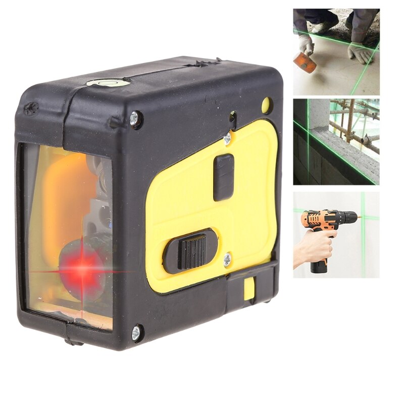 Level Line, Cross Line with Self-Leveling, Vertical and Horizontal Line, Rotatable 360 Degree, Battery Included