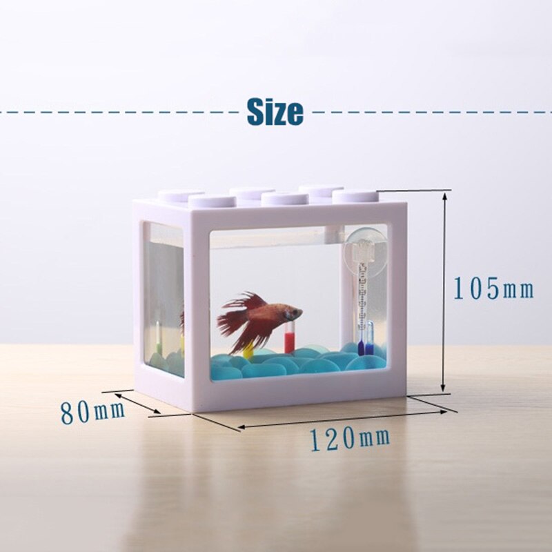 Akvarium betta akvarium tang kugle edderkop boks myre boks lille mini krybdyr række tank