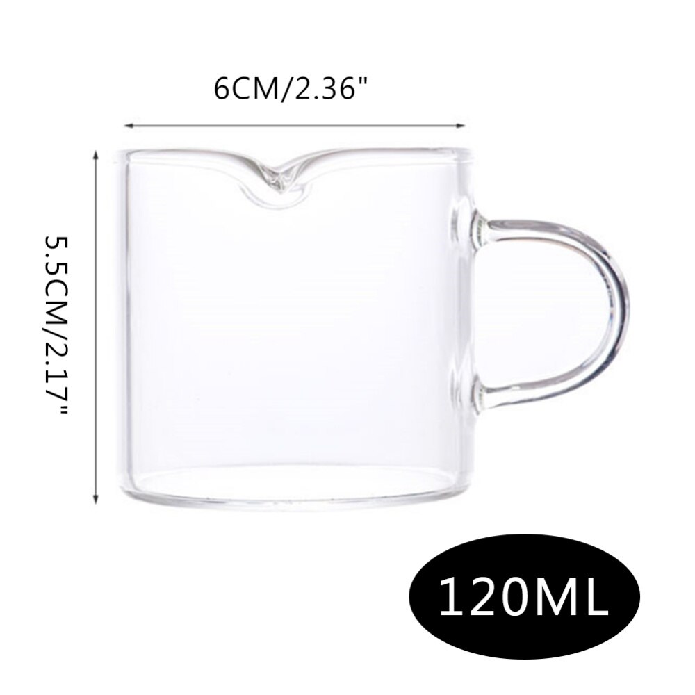 Taza de vidrio transparente de borosilicato alto, taza de cristal para café, té, zumo, leche, copa de vidrio para vino