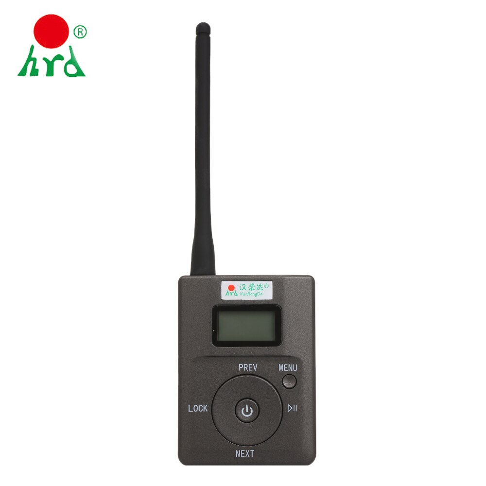 HanRongDa HRD-831 Portable Stereo Digital FM Transmitter Broadcast intelligent with Mic Audio TF Card Slot Microphone Input