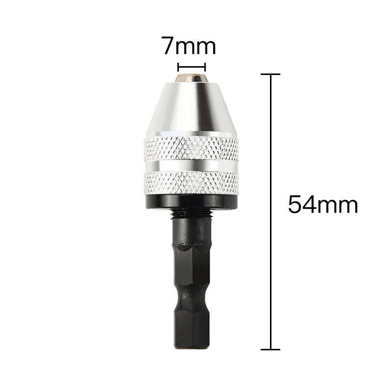 Portabrocas con mango hexagonal multifuncional, rango de sujeción de 0,3-3,6mm, accesorios de molino eléctrico, adaptador de herramienta, broca eléctrica: Sliver head