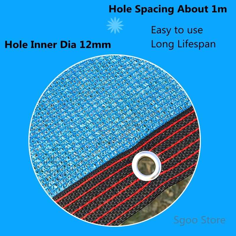 Anti-UV HDPE Blue Sun Shading Net Succulent Plant Sunshade Net Garden Greenhouse Outdoor Swimming Pool Cover Sun Shade Net