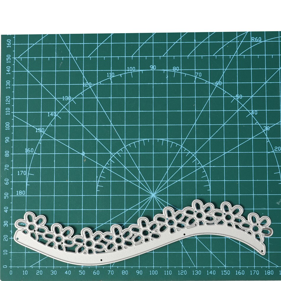 Kokorosa Flower Border Metal Cutting Dies Floral Branch Frame DIY Scrapbooking for Card Making Embossing Stencil: 02