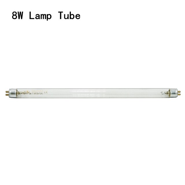 Lámpara Ultravioleta T5 para desinfección, de 220V germicida UVC, esterilización, 4W, 6W, 8W, tubo de luz UV, ozono: 8W Single Tube / With Ozone