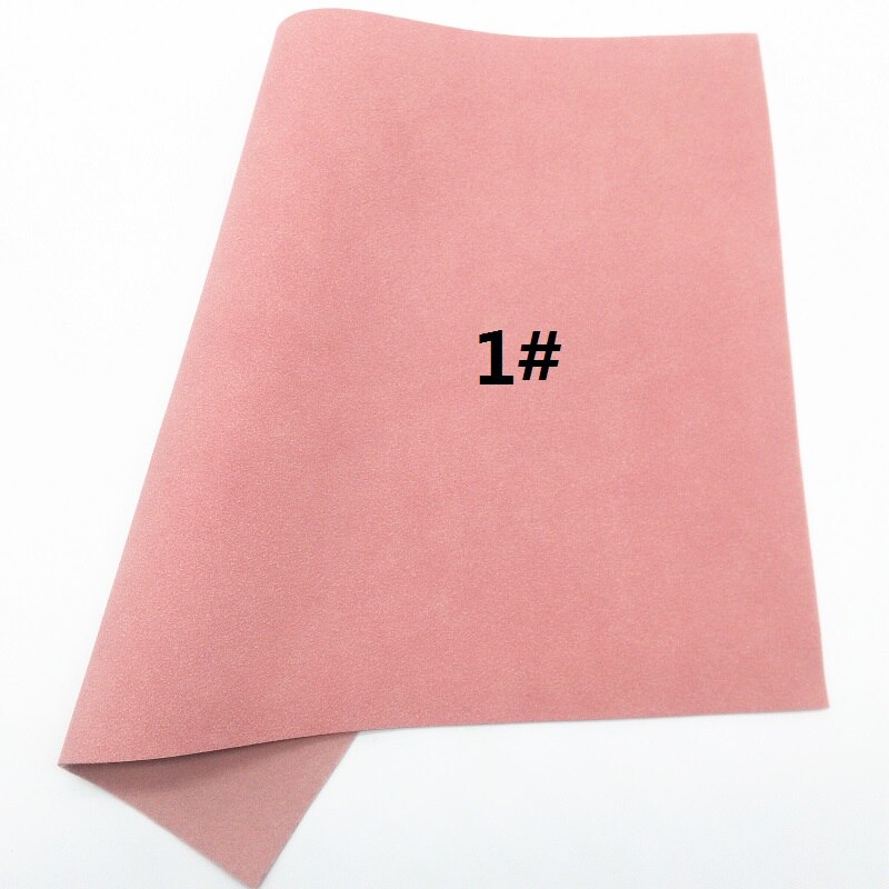 PINK Glitter Fabric, Suede Heart Faux Leather Fabric, Synthetic Leather Sheet For Bows A4 Size 8"x11" Twinkling Ming XM115: 1