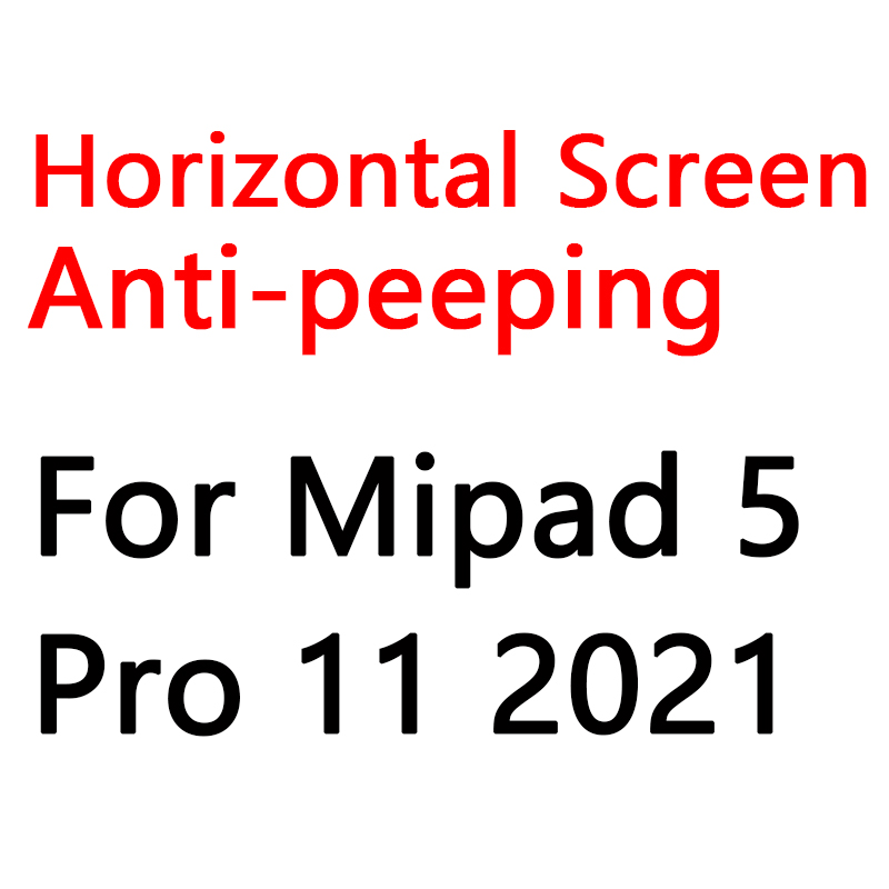 For Redmi Pad 10.6 SE 11" Xiaomi Mi Pad 6 11 Privacy Filter Screen Protector Mipad 5 Pro 12.4 Anti-glare/Anti-Peep/Anti-spy Film: Gold