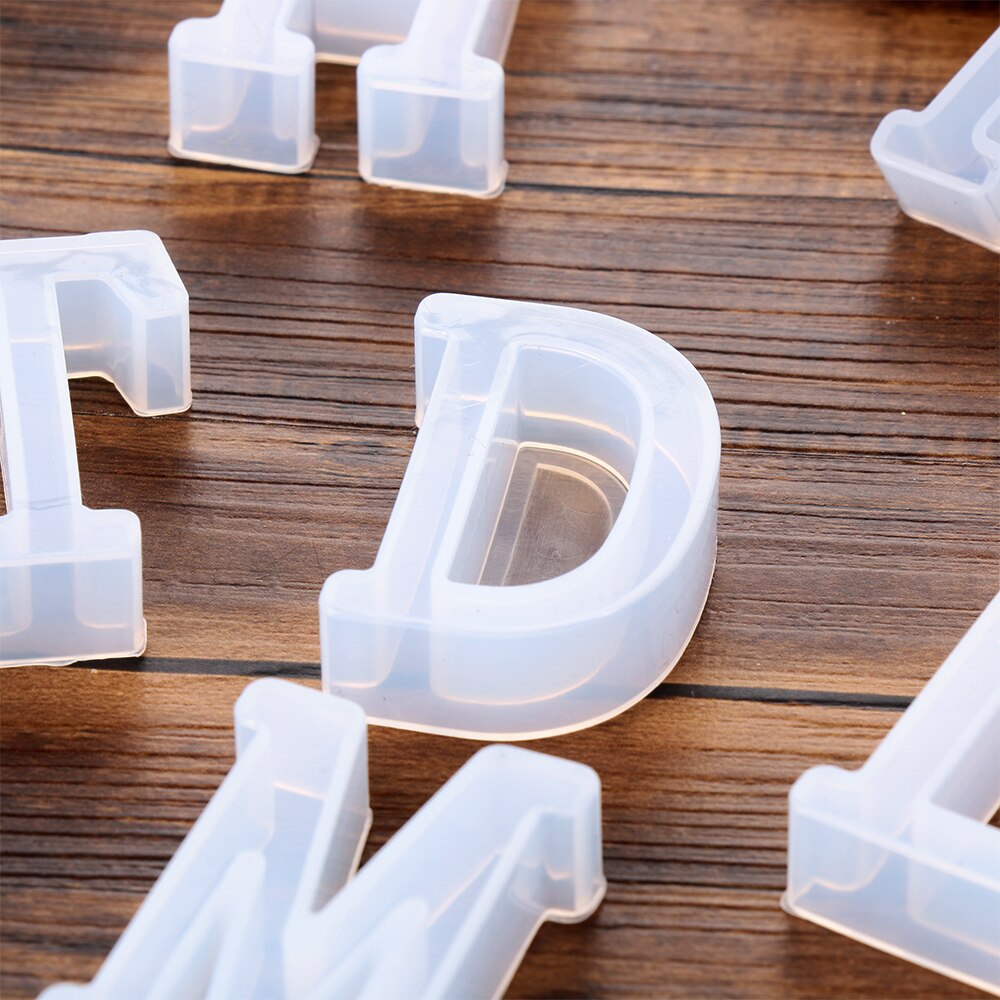 Thuis handgemaakte mal az alfabet engelse letters siliconen mal knutselen sieraden maken diy transparante epoxyhars mallen voor sieraden