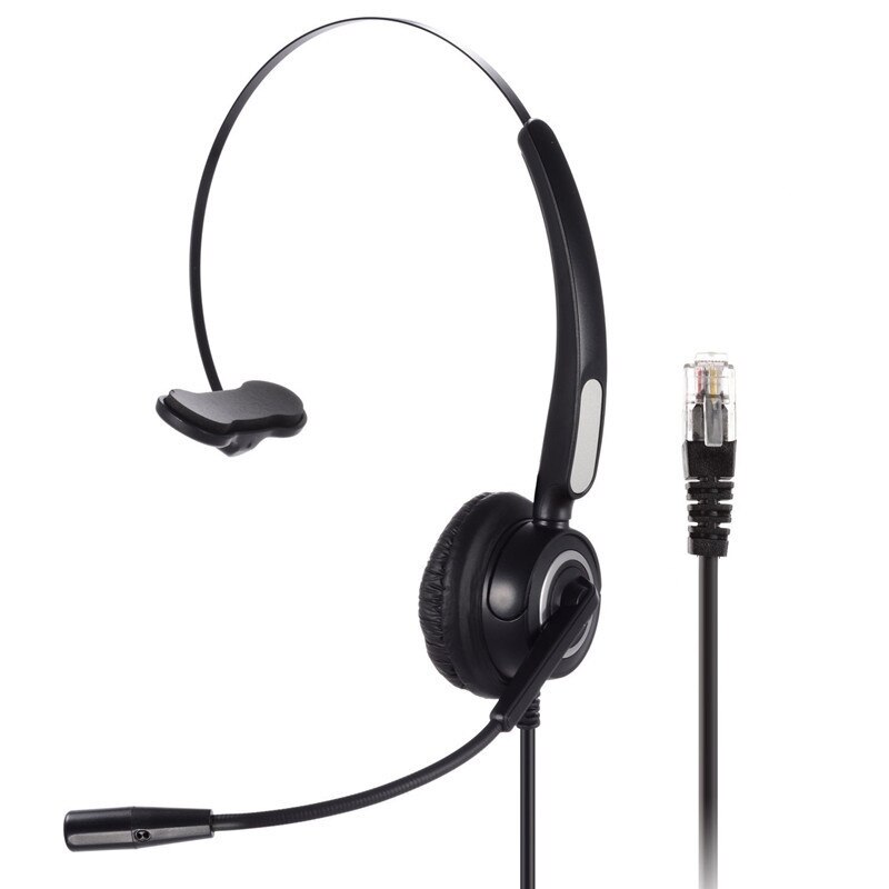 LEORY – casque de Center d'appel à prise RJ9, casque de Service client Monaural, réduction du bruit, casque d'appel avec Microphone