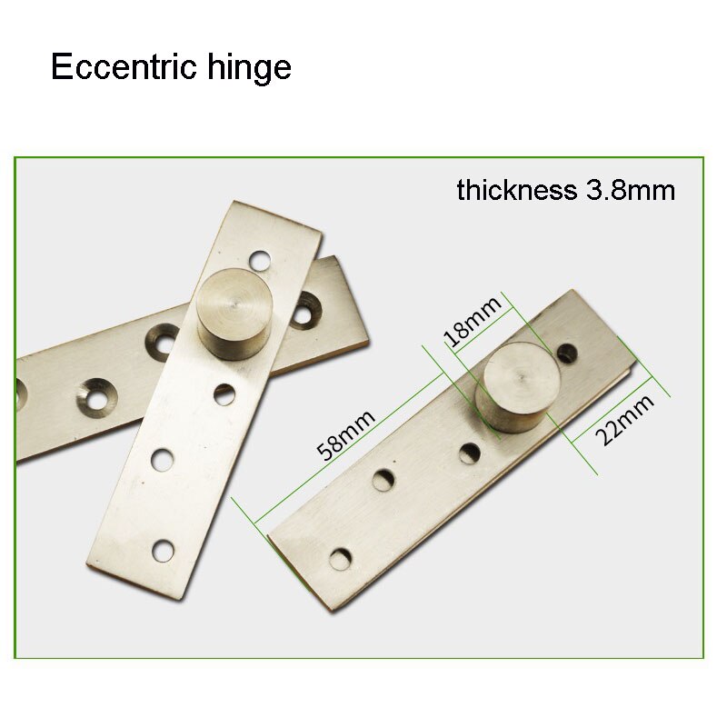 1Stck 360 ° Edelstahl Scharniere Drehtür Drehkreuz Scharnier Positionierung sterben Tür Welle Versteckte Scharnier hoch Und Unten welle: Exzenter Scharnier