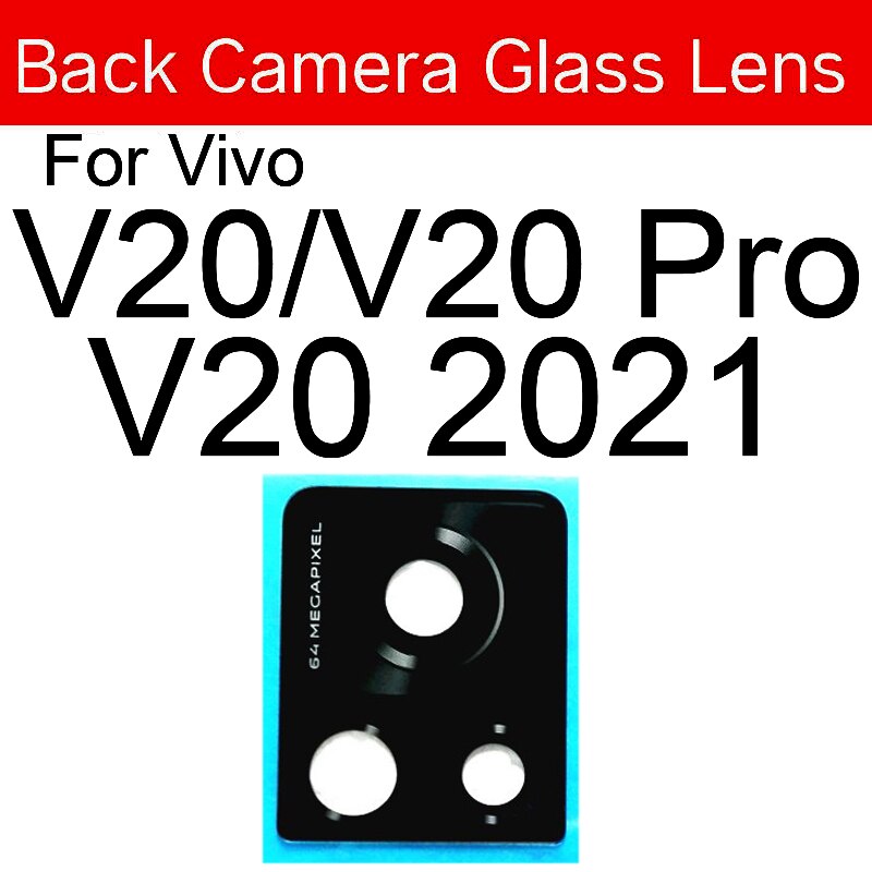 Achteruitrijcamera Glas Lens Voor Vivo V15 V20 Pro V17 V20 V20SE V21 5G Terug Camera Glazen Lens belangrijkste Camera Glas Lens Vervanging: V20 V20 Pro V20 2021