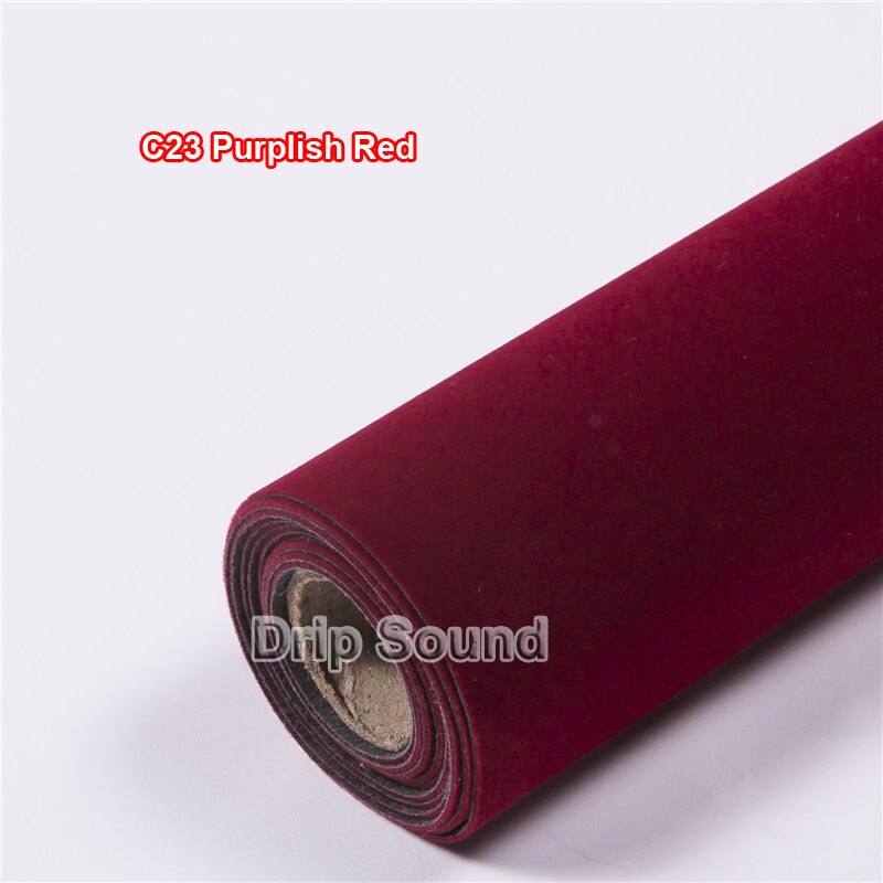 1.48 x 1 meter højttaler selvklæbende filt klud subwoofer strip patch lydabsorption anti-seismisk dekorativ ktv fase  c22-c30: C23 purpur rød