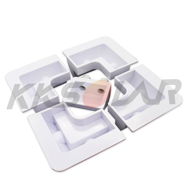 7Pcs Abs Zonnepaneel Beugel Montage Ondersteuning Wit Voertuig Garages Voor Rv Campers Solar Caravana Kits