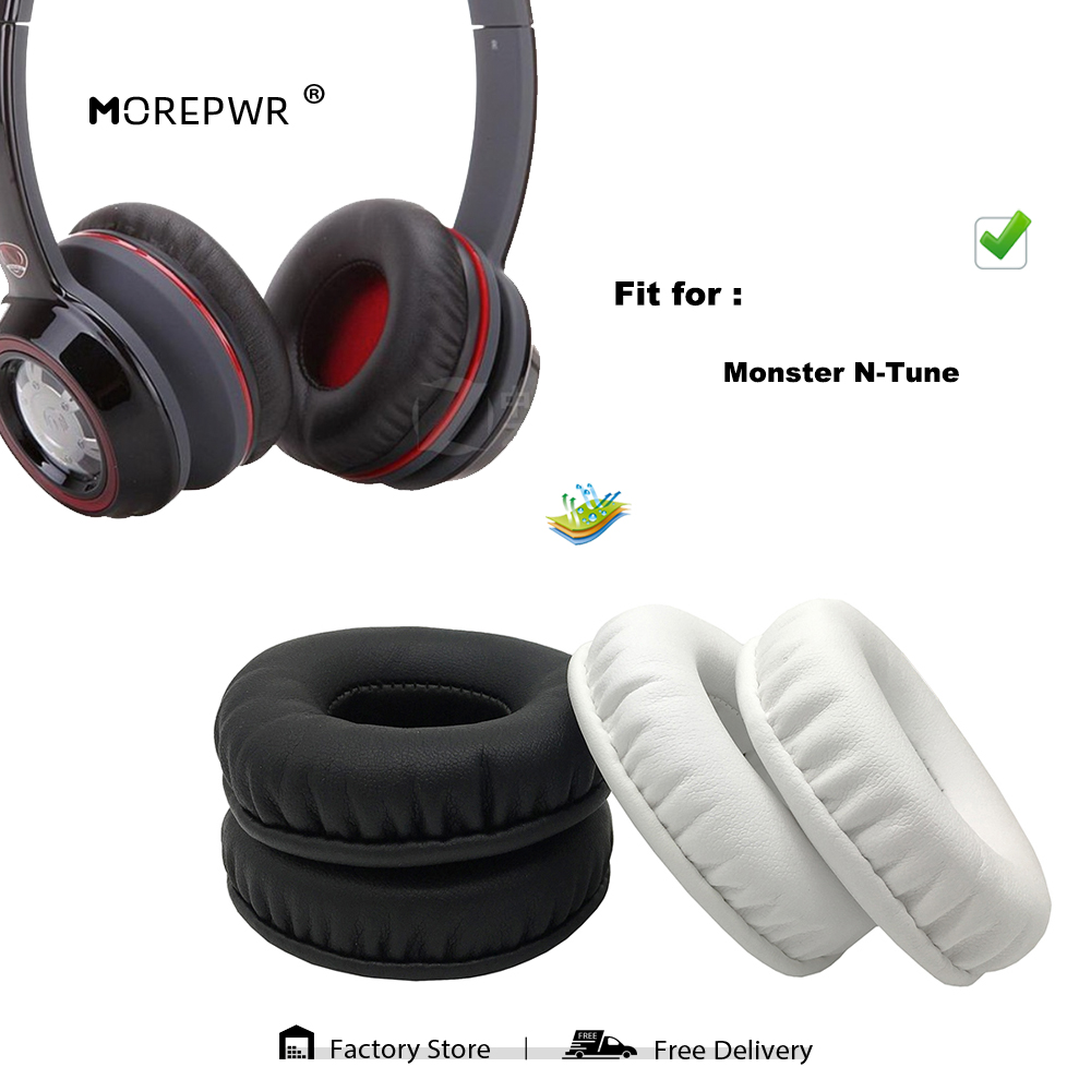 Replacement Ear Pads for Monster N-Tune Ntune N tune HD Headset Parts Leather Cushion Velvet Earmuff Earphone Sleeve Cover
