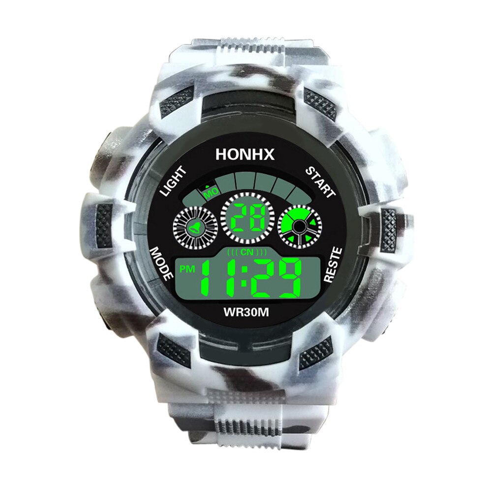 Heren Horloges Top Horloges Heren Digitale Led Horloge Datum Sport Mannen Outdoor Casual Elektronische Polshorloge Relogio Masculino: A