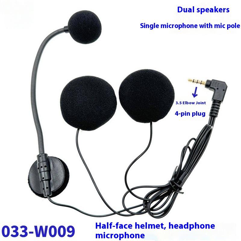 Auriculares para casco de motocicleta con doble altavoz, superior, ideales para motociclismo, 32 Ω, 3,5 mm