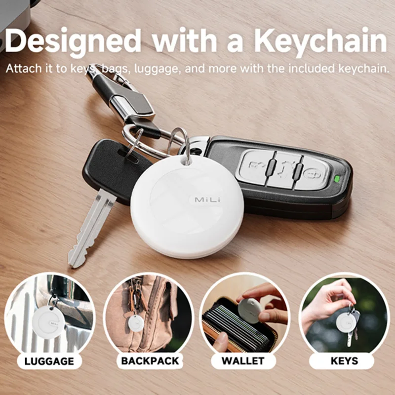 Mini rastreador inteligente con Bluetooth, localizador portátil con Bluetooth, Google Find My Device para Android, buscador de llaves de artículo antipérdida