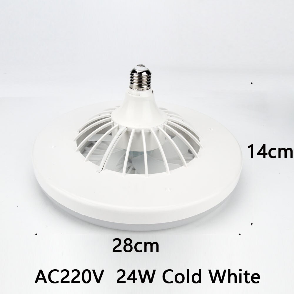 Nowoczesne wentylatory sufitowe doprowadziło lampa E27 12W 24W gabinet kuchenny biuro garaż fabryka AC12V 220V oświetlenie energooszczędne Fixtur