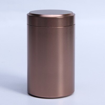 Mini latas de té portátiles de acero inoxidable, contenedor de almacenamiento de Metal de titanio, sellos, tanque de viaje, 5,2x9cm: Gris oscuro