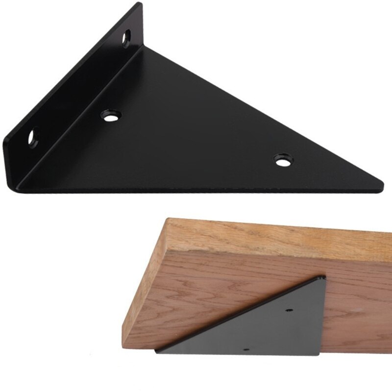 2 Pcs Metal Shelf Support Float Shelf Brackets for Bookcases Display Shelves