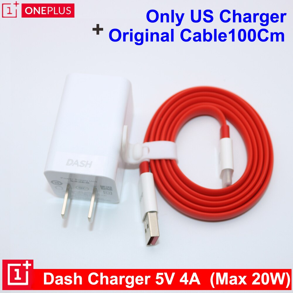 Oneplus-cargador de tablero Oneplus 6T 6 5T 5 3T 3, adaptador de carga rápida USB 3,1, Cable de carga de datos tipo C, 20W, Original: US Add Cable 1M