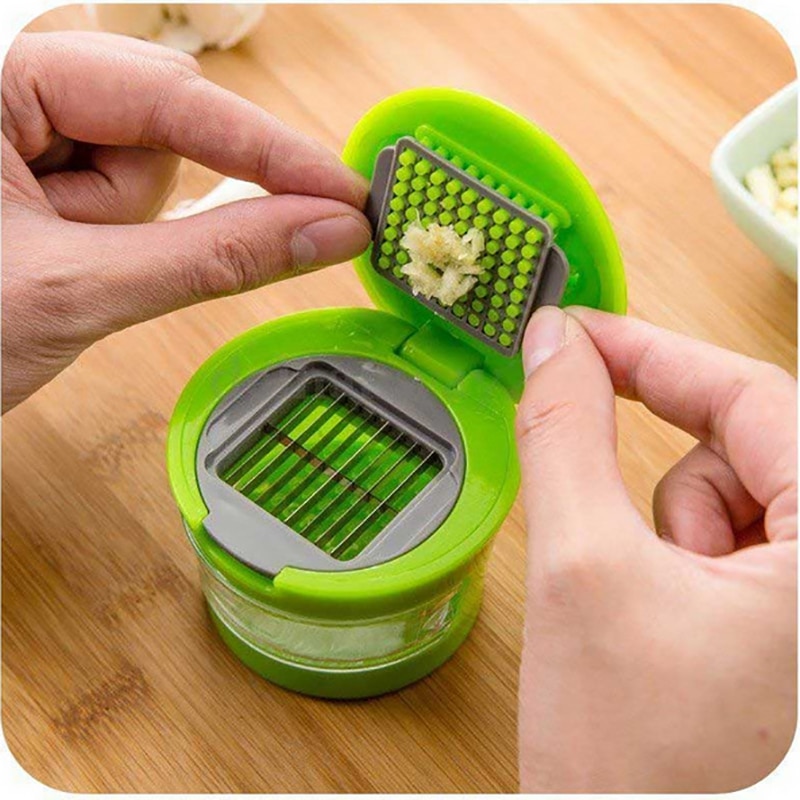 Garlic Grater ABS Stainless Steel Mini Garlic Press Shredder Portable Garlic Crusher Grater For Vegetables Kitchen Accessories