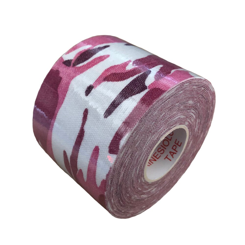 10 rollen Elastischen Sport Band Kinesiologie Band Klebstoff Bandage Knie Ellenbogen Muscle Protector 15 Farben: Pink camouflage