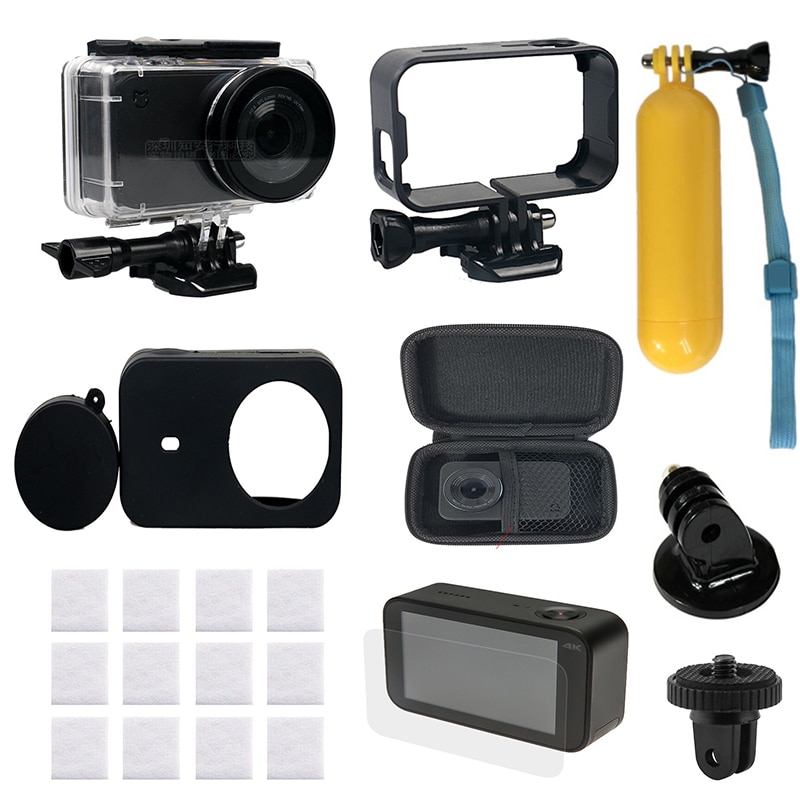 Mijia Cam 9 in 1 Actie Camera Accessoires Set Voor Mijia 45 m Waterdichte Behuizing Camera Mount Frame voor xiaomi mijia Mini 4 k Cam