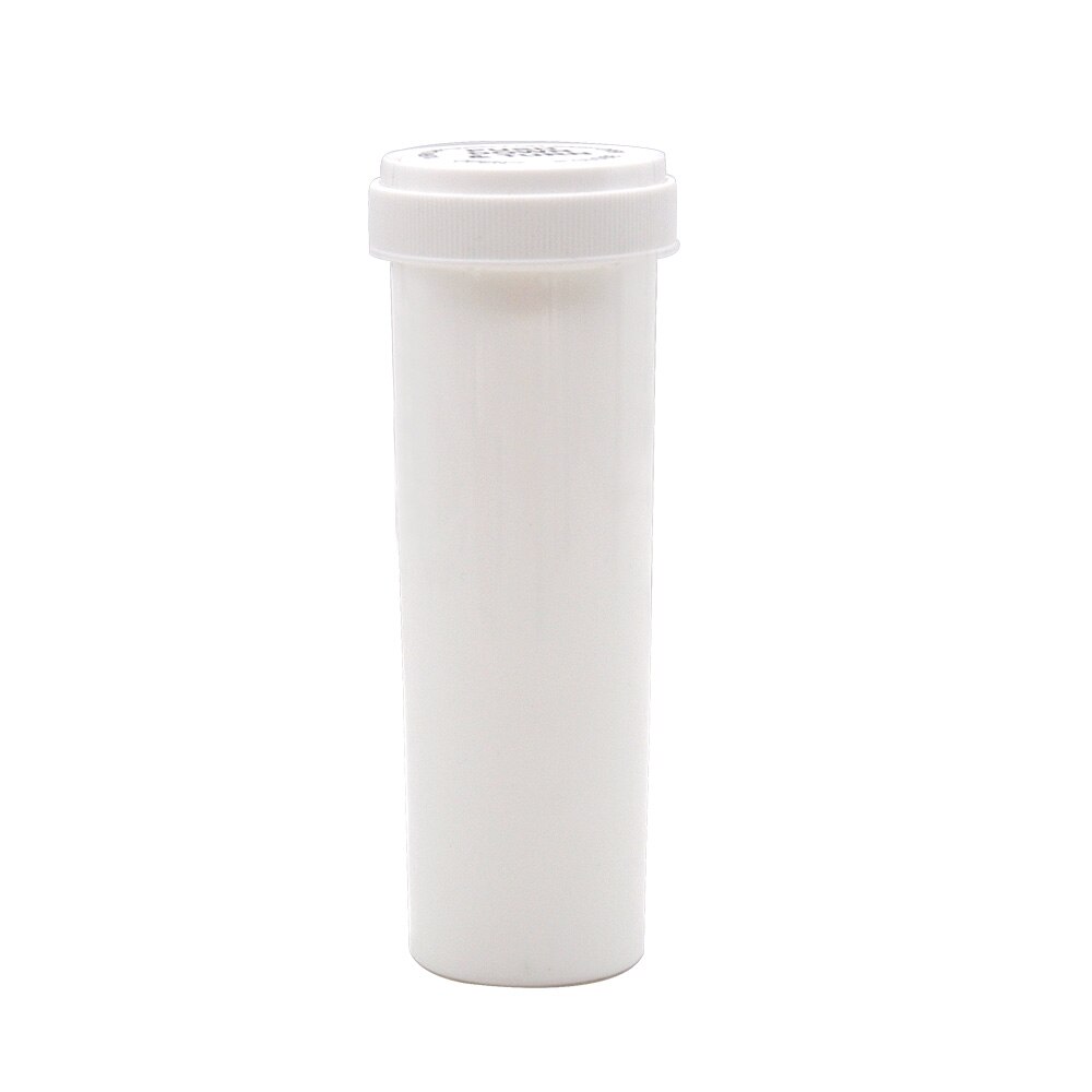 COURNOT Grootste 60Dram Push Down & Turn Flacon Container Acryl Plastic Stroage Stash Jar Pil Fles Case Box Kruid container: White