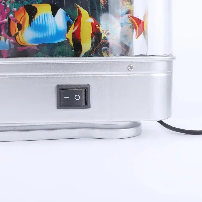 Lámparas artificiales para pecera Tropical, luz nocturna decorativa para acuario, océano Virtual, lámpara de mesa LED dinámica, decoración de habitación bonita,